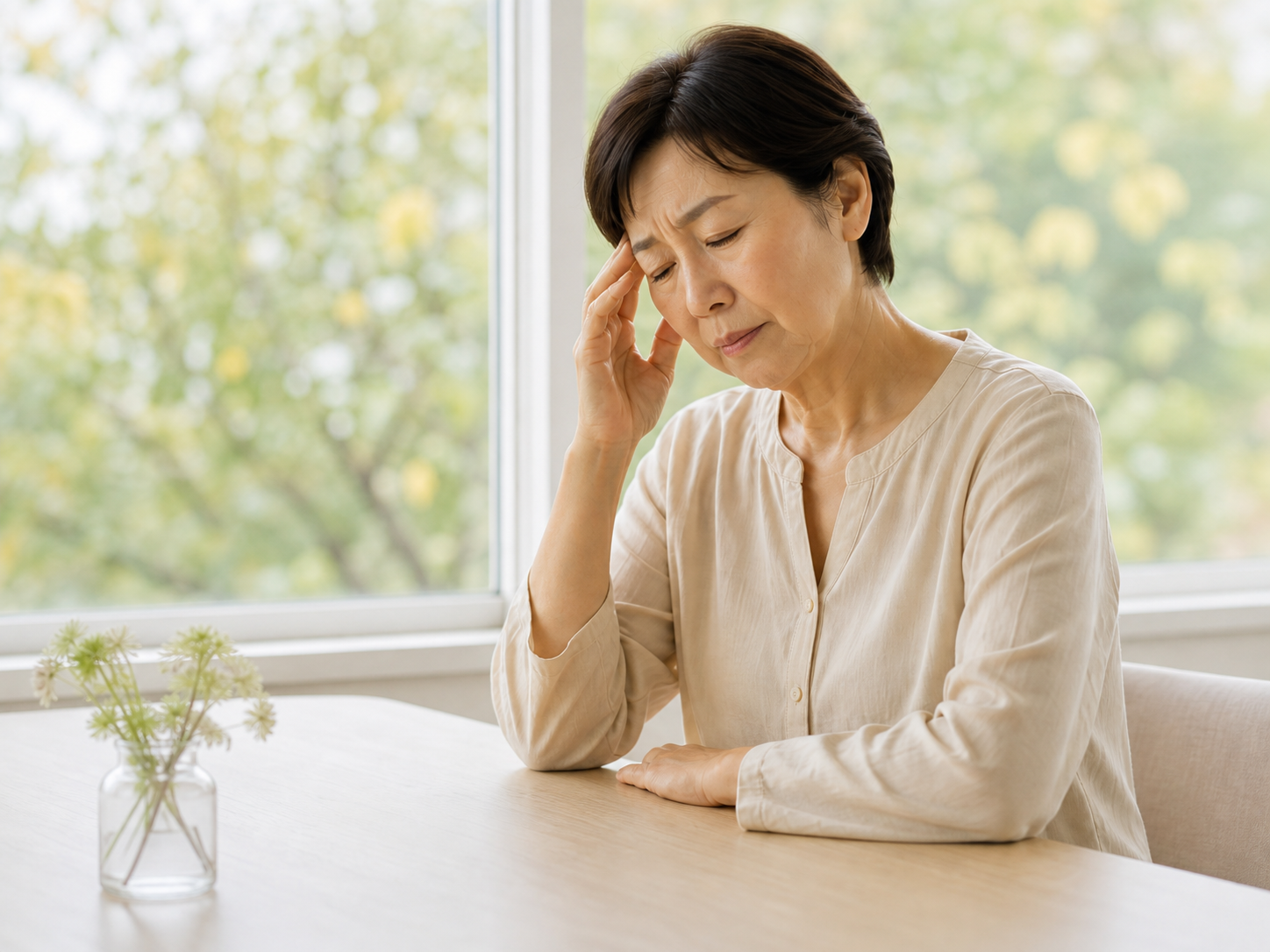 原因がはっきりしない不調に悩む女性
